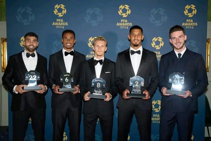 Five Gunners Feature in PFA Team of the Year.