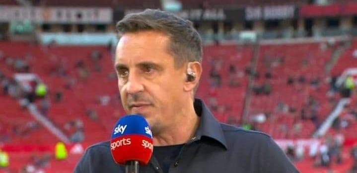 Gary Neville reveals that Martinelli needs “care and attention,” and he is concerned for him.