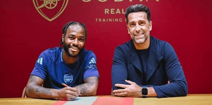Confirmed. Arsenal Sign Raheem Sterling on Season-Long Loan from Chelsea.