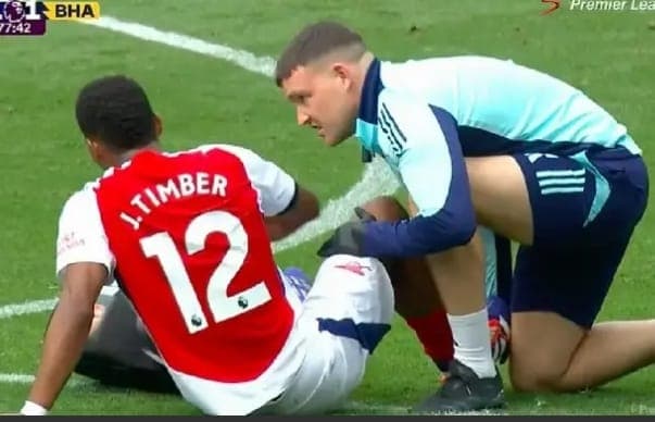 Mikel Arteta Provides Positive Update on Jurrien Timber’s Injury After Brighton Draw.