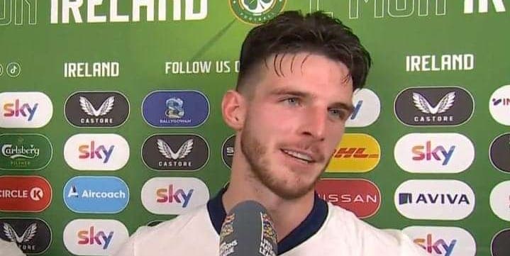 Declan Rice Explains Why He Refused to Wear the Captain’s Armband in England’s Win Over Ireland.
