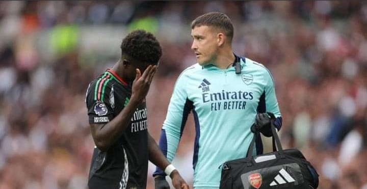 Arsenal Optimistic About Bukayo Saka’s Quick Return After Injury Scare.