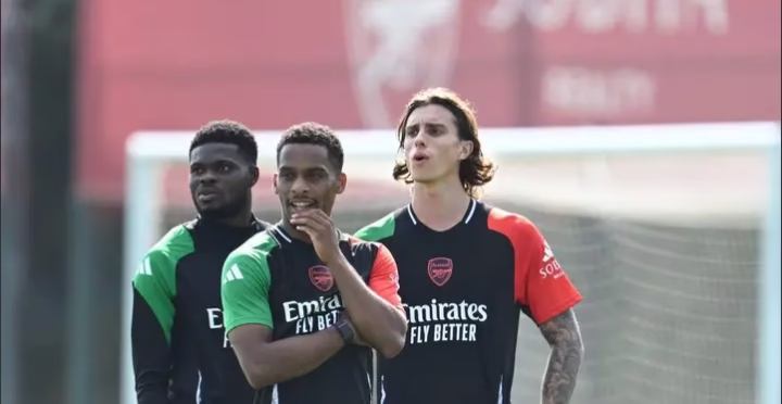 Arsenal dealt a huge injury blow as Partey and Timber misses training