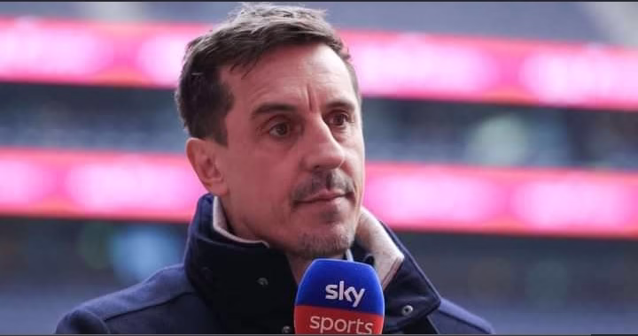 Gary Neville Tips Unexpected star as Arsenal’s Surprise Solution to Striker Woes