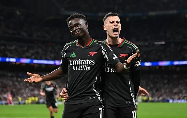 Bukayo Saka reveal chat with Arsenal legend on the day of their historic Real Madrid win