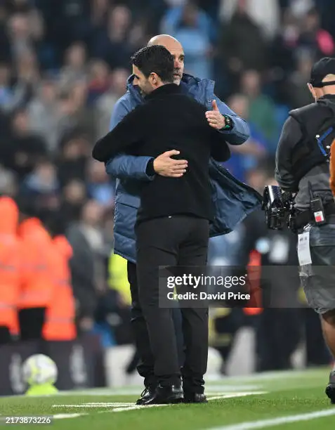 (Mikel Arteta and Pep Guardiola Image Credit: Getty Image)