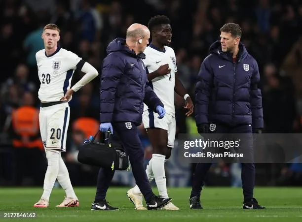 Arsenal’s Bukayo Saka Picks Up Injury in England’s Shock Loss to Greece Gettyimages 2177846162 612x612 1