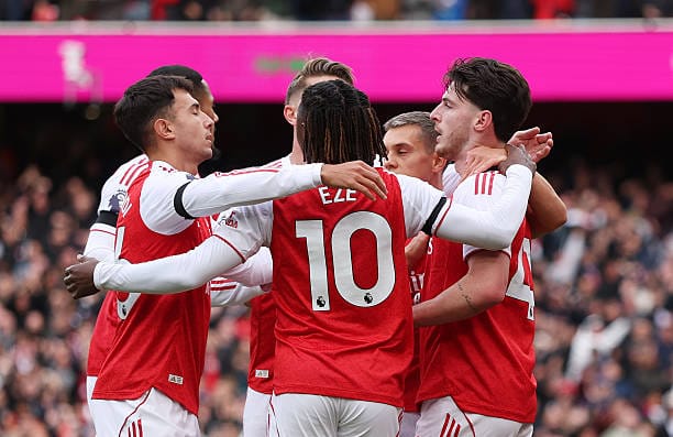 Declan Rice scores