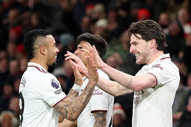 Declan Rice fire Arsenal