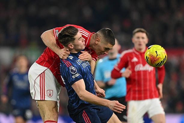 Nottingham forest Arsenal draw