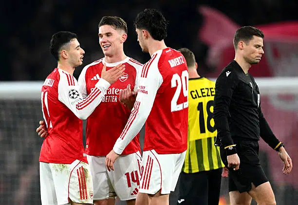 Arsenal champions league win