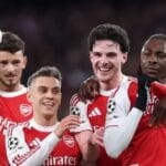 Arsenal Beat Leverkusen as Eze and Rice Fire Champions League Progress